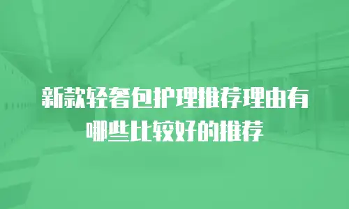 新款轻奢包护理推荐理由有哪些比较好的推荐