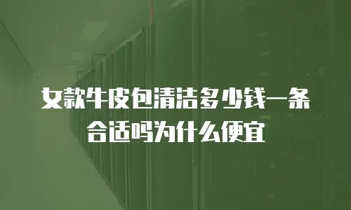 女款牛皮包清洁多少钱一条合适吗为什么便宜