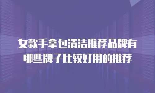 女款手拿包清洁推荐品牌有哪些牌子比较好用的推荐