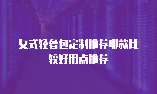 女式轻奢包定制推荐哪款比较好用点推荐