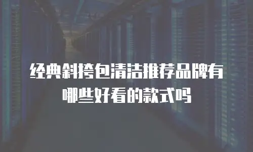 经典斜挎包清洁推荐品牌有哪些好看的款式吗