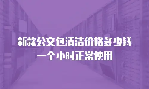 新款公文包清洁价格多少钱一个小时正常使用