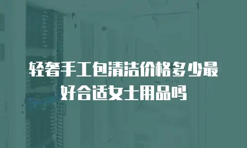 轻奢手工包清洁价格多少最好合适女士用品吗