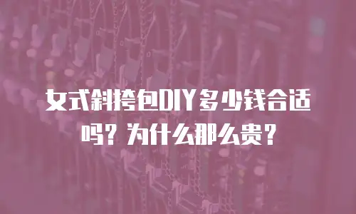 女式斜挎包DIY多少钱合适吗？为什么那么贵？