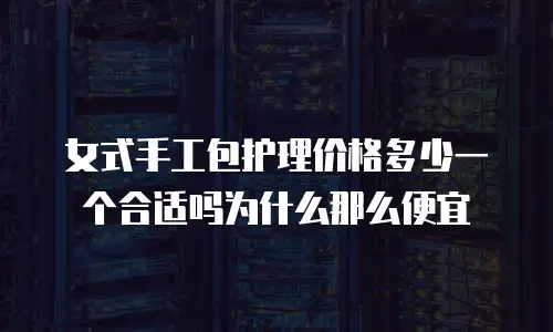 女式手工包护理价格多少一个合适吗为什么那么便宜