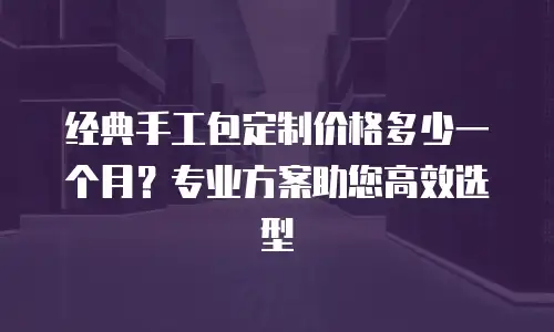 经典手工包定制价格多少一个月？专业方案助您高效选型