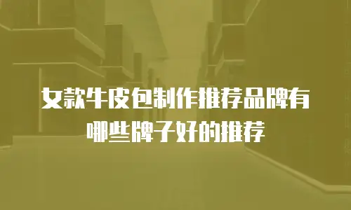 女款牛皮包制作推荐品牌有哪些牌子好的推荐