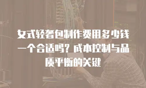 女式轻奢包制作费用多少钱一个合适吗？成本控制与品质平衡的关键