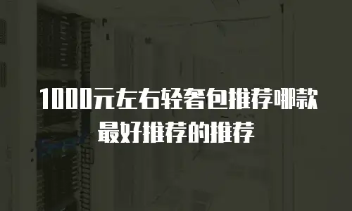 1000元左右轻奢包推荐哪款最好推荐的推荐