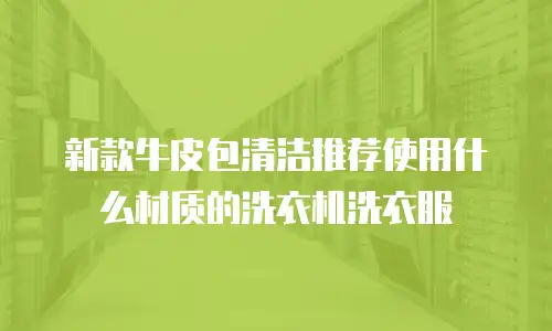 新款牛皮包清洁推荐使用什么材质的洗衣机洗衣服
