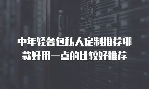 中年轻奢包私人定制推荐哪款好用一点的比较好推荐