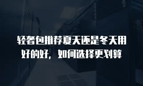 轻奢包推荐夏天还是冬天用好的好，如何选择更划算