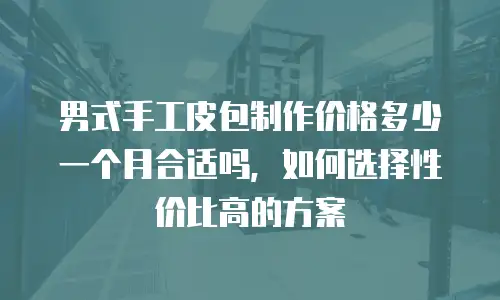 男式手工皮包制作价格多少一个月合适吗，如何选择性价比高的方案