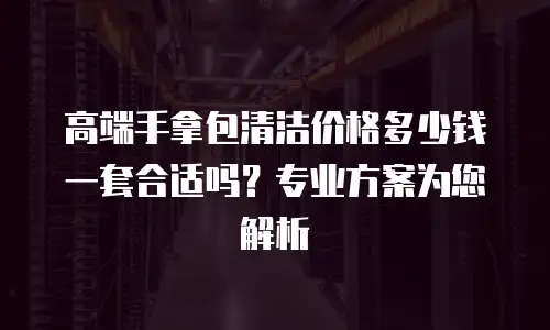高端手拿包清洁价格多少钱一套合适吗？专业方案为您解析