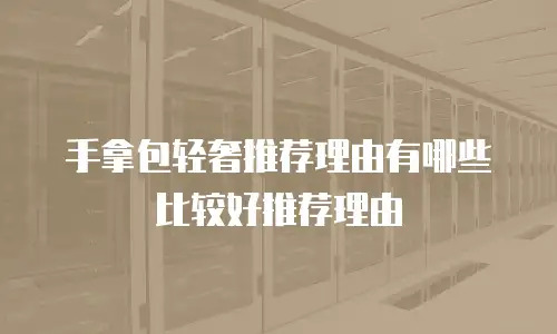 手拿包轻奢推荐理由有哪些比较好推荐理由