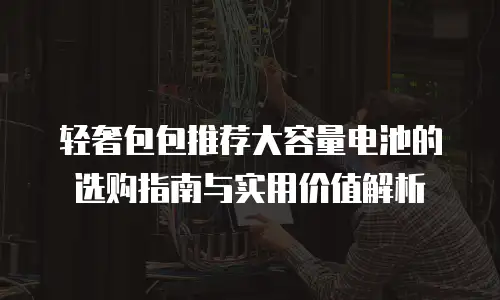 轻奢包包推荐大容量电池的选购指南与实用价值解析