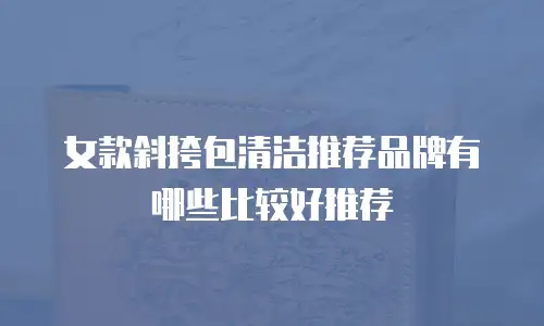 女款斜挎包清洁推荐品牌有哪些比较好推荐