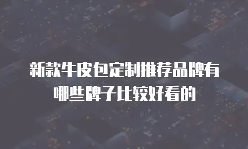 新款牛皮包定制推荐品牌有哪些牌子比较好看的