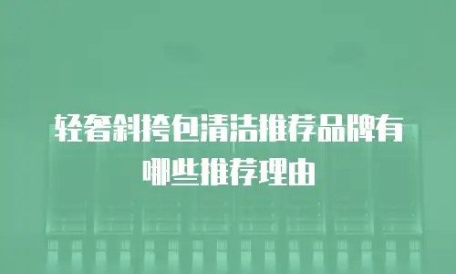 轻奢斜挎包清洁推荐品牌有哪些推荐理由