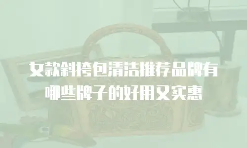 女款斜挎包清洁推荐品牌有哪些牌子的好用又实惠