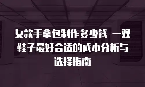 女款手拿包制作多少钱 一双鞋子最好合适的成本分析与选择指南