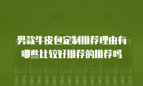男款牛皮包定制推荐理由有哪些比较好推荐的推荐吗