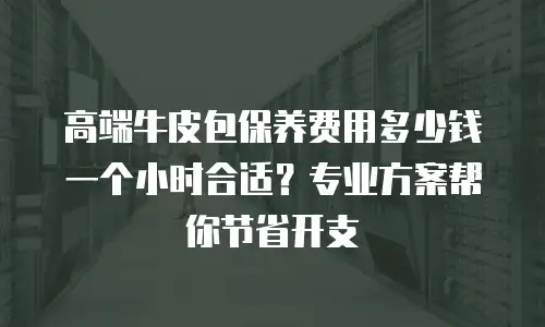 高端牛皮包保养费用多少钱一个小时合适？专业方案帮你节省开支