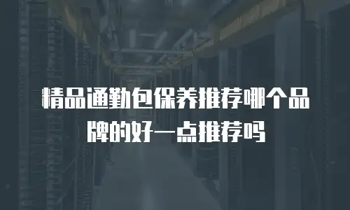 精品通勤包保养推荐哪个品牌的好一点推荐吗