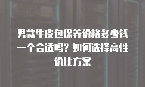 男款牛皮包保养价格多少钱一个合适吗？如何选择高性价比方案