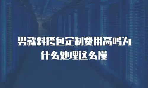 男款斜挎包定制费用高吗为什么处理这么慢