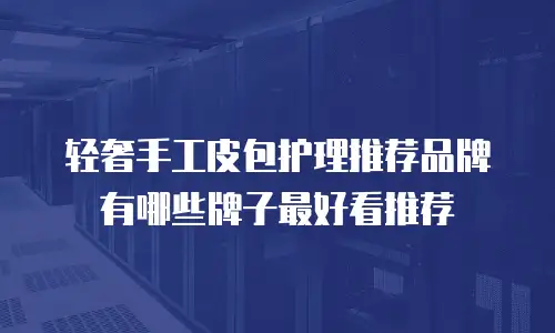 轻奢手工皮包护理推荐品牌有哪些牌子最好看推荐