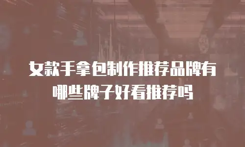 女款手拿包制作推荐品牌有哪些牌子好看推荐吗