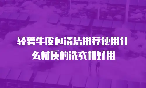 轻奢牛皮包清洁推荐使用什么材质的洗衣机好用