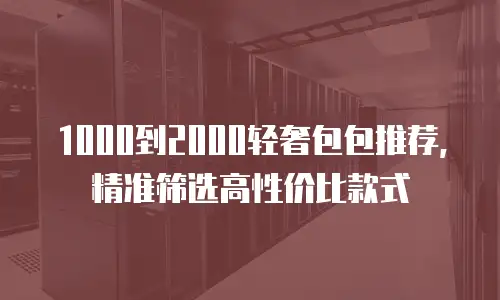 1000到2000轻奢包包推荐，精准筛选高性价比款式