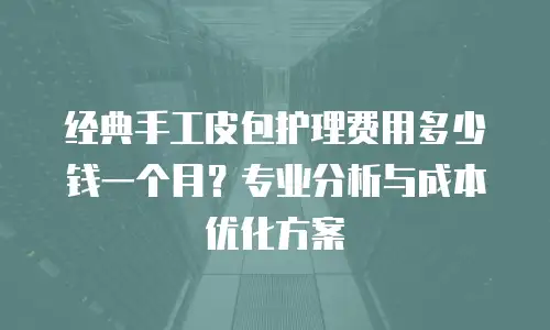 经典手工皮包护理费用多少钱一个月？专业分析与成本优化方案