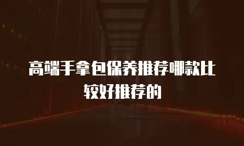 高端手拿包保养推荐哪款比较好推荐的
