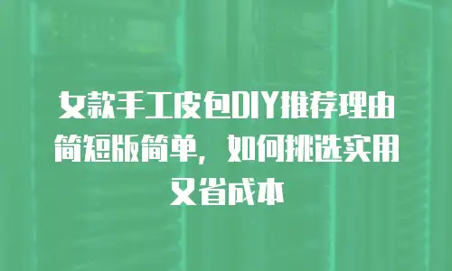 女款手工皮包DIY推荐理由简短版简单，如何挑选实用又省成本
