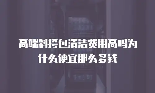 高端斜挎包清洁费用高吗为什么便宜那么多钱