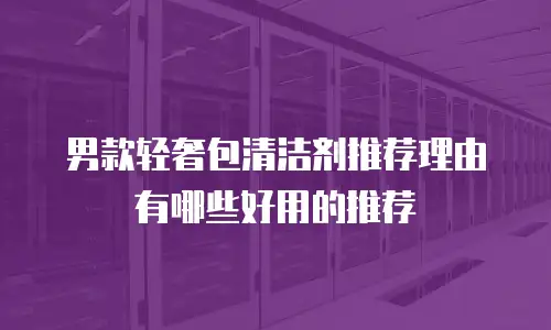 男款轻奢包清洁剂推荐理由有哪些好用的推荐