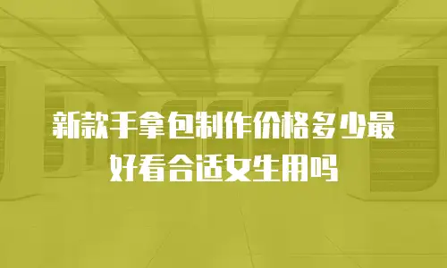 新款手拿包制作价格多少最好看合适女生用吗