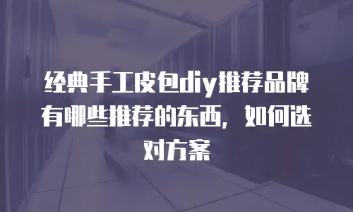 经典手工皮包diy推荐品牌有哪些推荐的东西，如何选对方案