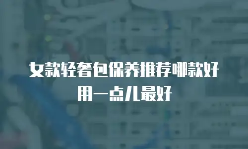 女款轻奢包保养推荐哪款好用一点儿最好
