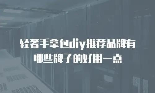 轻奢手拿包diy推荐品牌有哪些牌子的好用一点