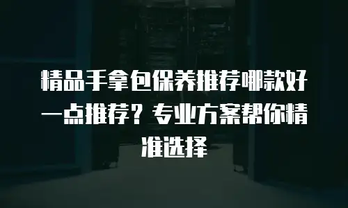 精品手拿包保养推荐哪款好一点推荐？专业方案帮你精准选择