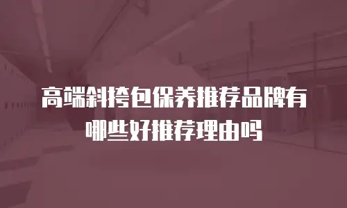 高端斜挎包保养推荐品牌有哪些好推荐理由吗