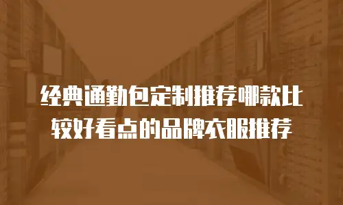 经典通勤包定制推荐哪款比较好看点的品牌衣服推荐
