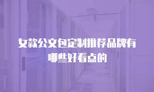 女款公文包定制推荐品牌有哪些好看点的