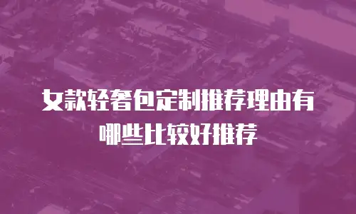 女款轻奢包定制推荐理由有哪些比较好推荐