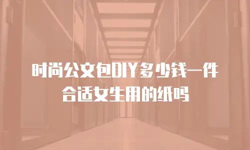 时尚公文包DIY多少钱一件合适女生用的纸吗
