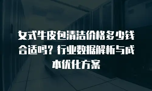 女式牛皮包清洁价格多少钱合适吗？行业数据解析与成本优化方案